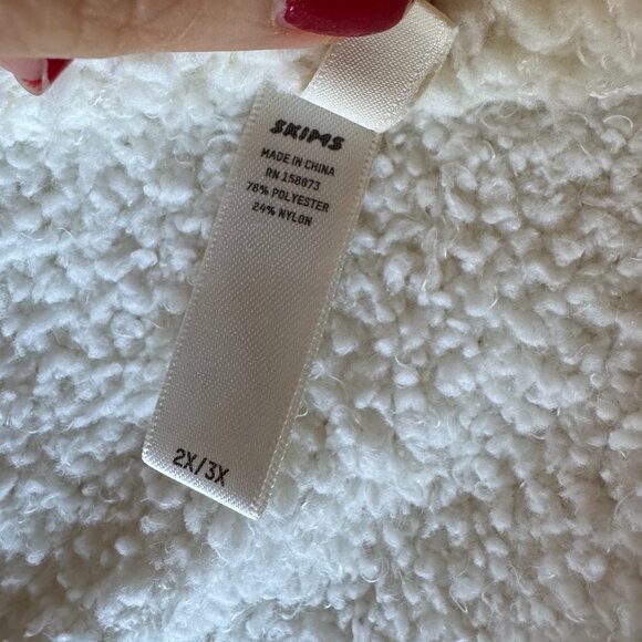 SKIMS | Cozy Knit Wrap Top in Bone - Picture 2 of 3